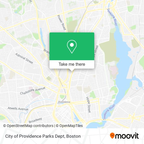 City of Providence Parks Dept map