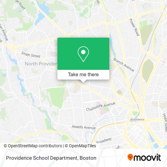 Mapa de Providence School Department