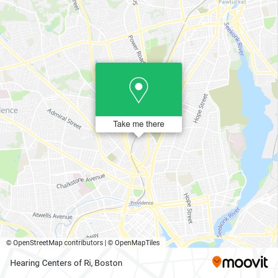 Mapa de Hearing Centers of Ri