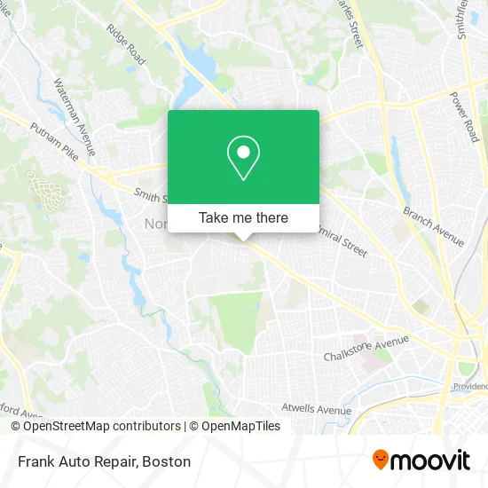 Frank Auto Repair map