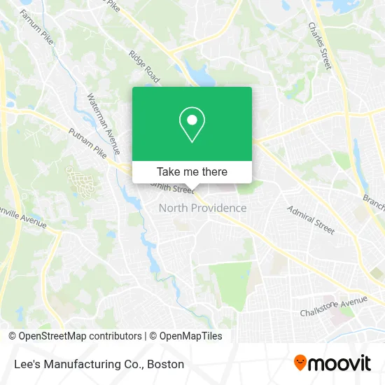 Lee's Manufacturing Co. map