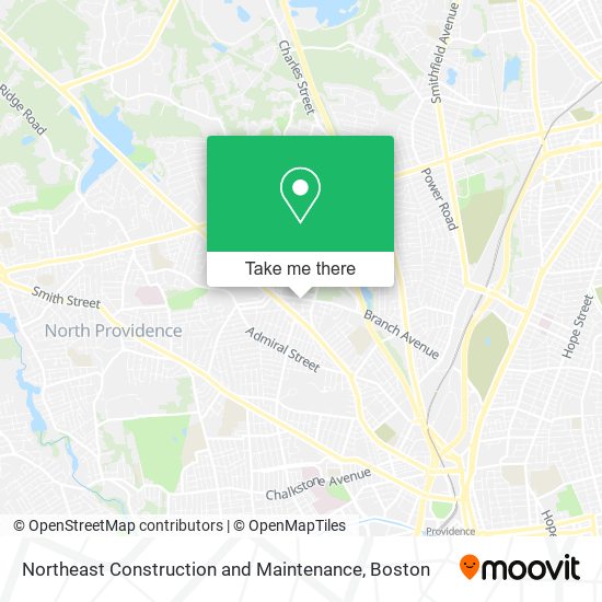 Northeast Construction and Maintenance map