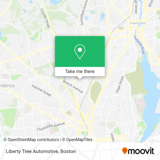 Liberty Tree Automotive map