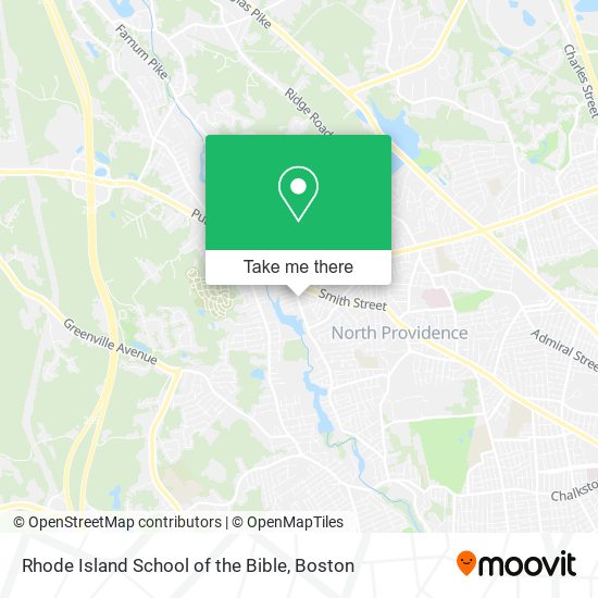 Mapa de Rhode Island School of the Bible