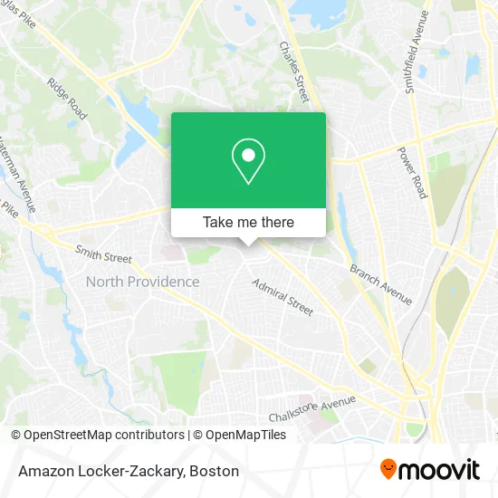 Amazon Locker-Zackary map