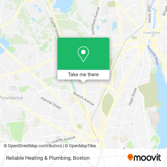 Reliable Heating & Plumbing map