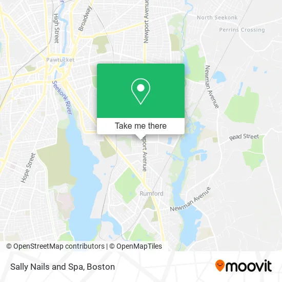 Sally Nails and Spa map