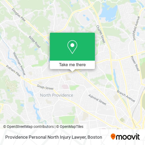 Providence Personal North Injury Lawyer map