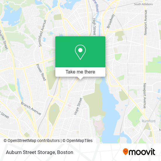 Mapa de Auburn Street Storage