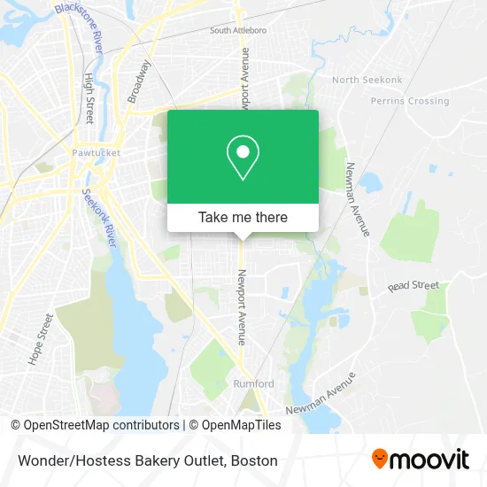 Wonder/Hostess Bakery Outlet map