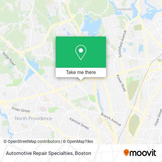 Mapa de Automotive Repair Specialties