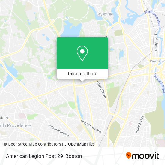 American Legion Post 29 map