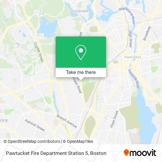 Mapa de Pawtucket Fire Department Station 5