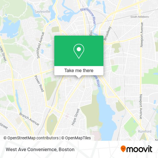 Mapa de West Ave Conveniemce