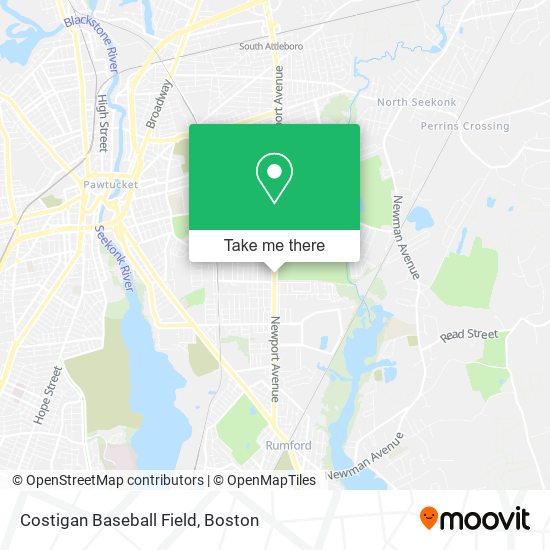 Mapa de Costigan Baseball Field