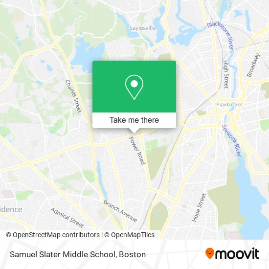 Samuel Slater Middle School map