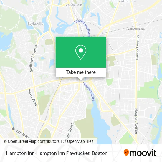 Hampton Inn-Hampton Inn Pawtucket map