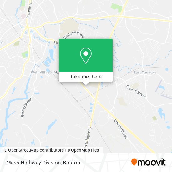 Mass Highway Division map