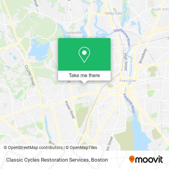 Classic Cycles Restoration Services map