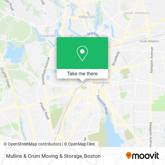 Mullins & Crum Moving & Storage map