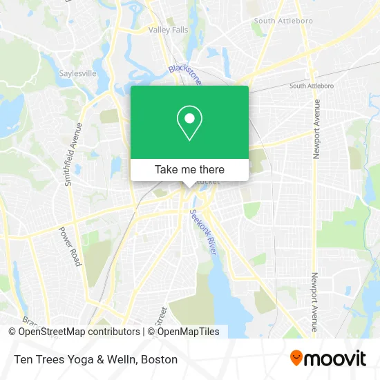Ten Trees Yoga & Welln map