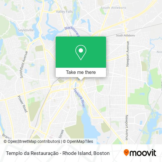 Templo da Restauração - Rhode Island map