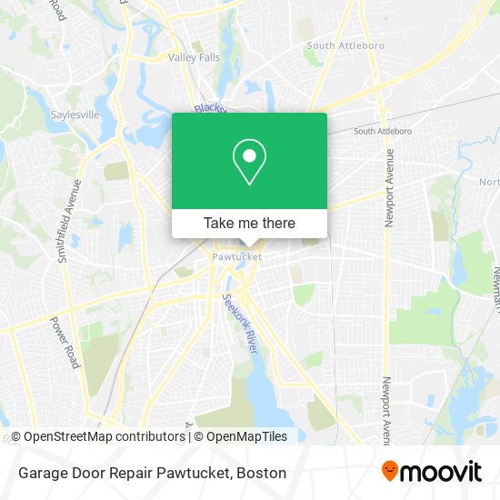 Garage Door Repair Pawtucket map