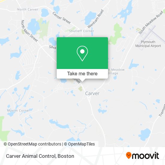 Carver Animal Control map