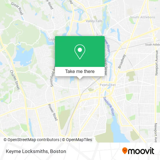 Keyme Locksmiths map