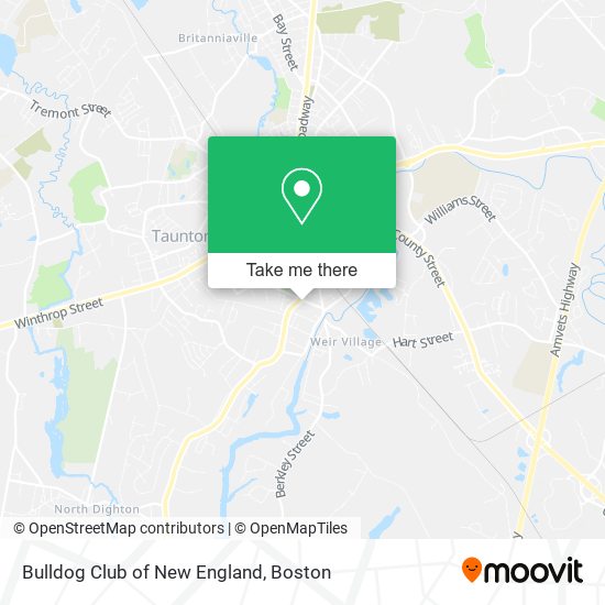Mapa de Bulldog Club of New England
