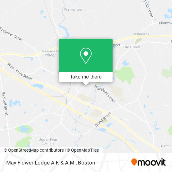 May Flower Lodge A.F. & A.M. map