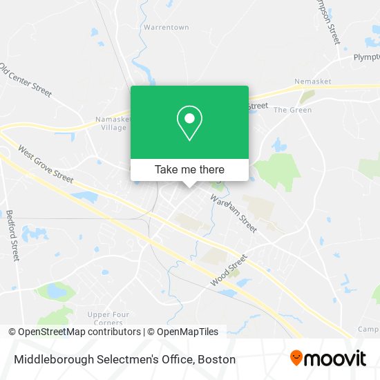 Middleborough Selectmen's Office map