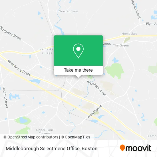 Mapa de Middleborough Selectmen's Office