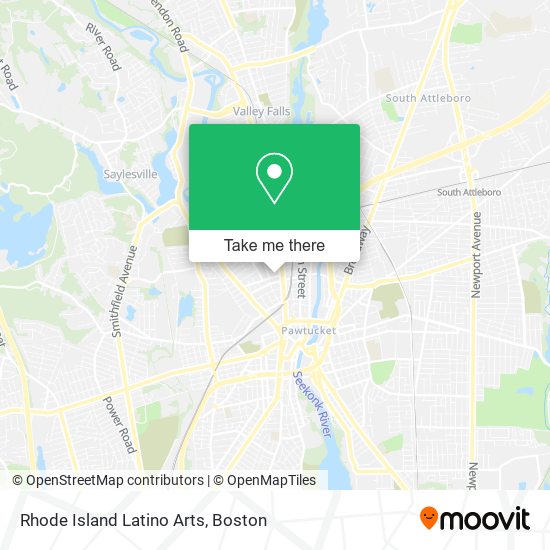 Rhode Island Latino Arts map