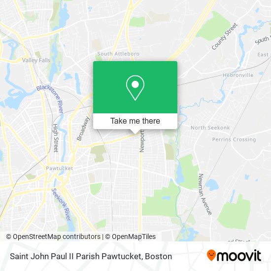 Mapa de Saint John Paul II Parish Pawtucket