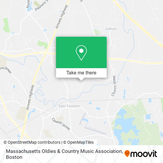 Massachusetts Oldies & Country Music Association map