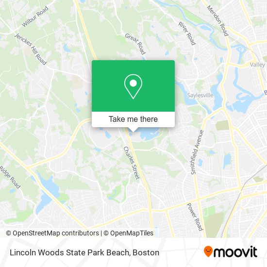 Lincoln Woods State Park Beach map
