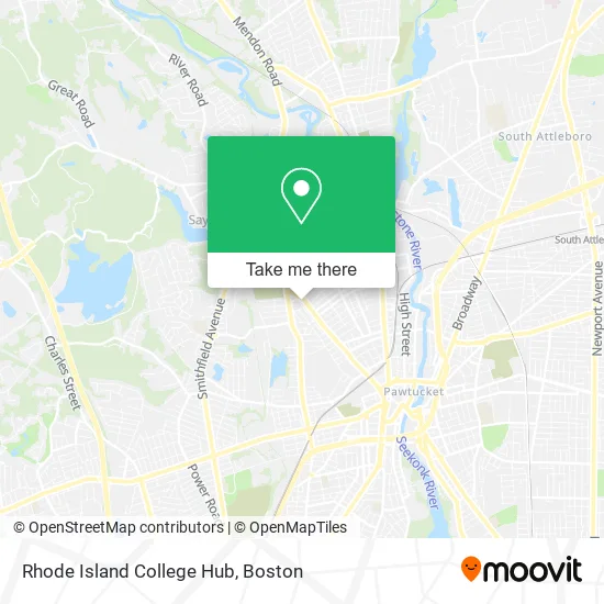 Rhode Island College Hub map