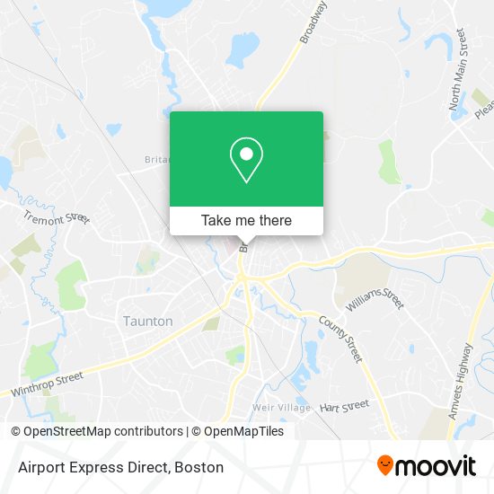 Mapa de Airport Express Direct