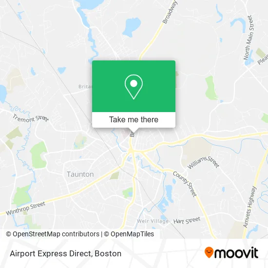 Airport Express Direct map