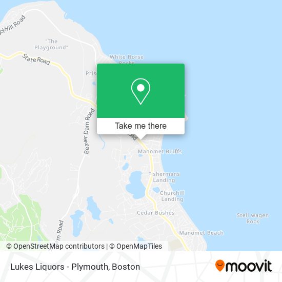 Lukes Liquors - Plymouth map
