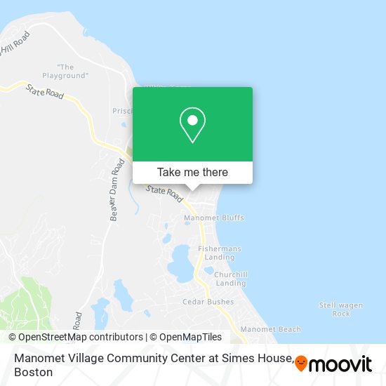 Manomet Village Community Center at Simes House map