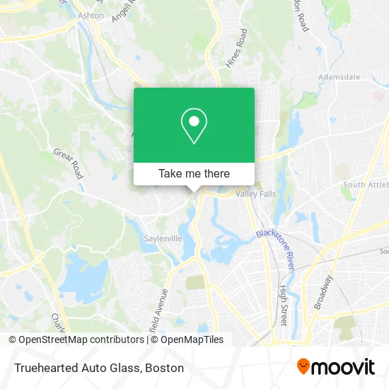 Truehearted Auto Glass map