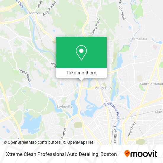 Mapa de Xtreme Clean Professional Auto Detailing