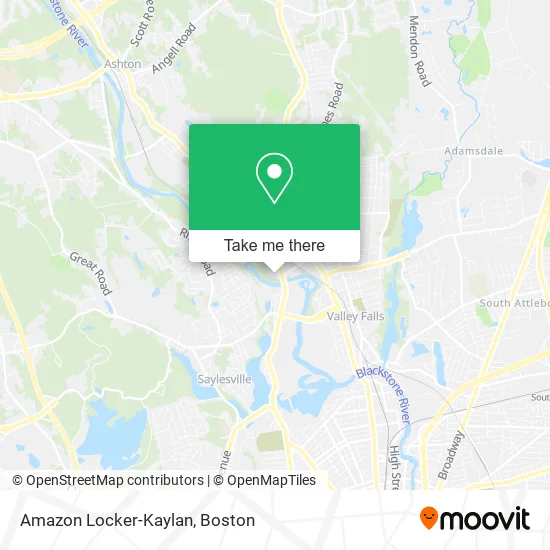 Amazon Locker-Kaylan map