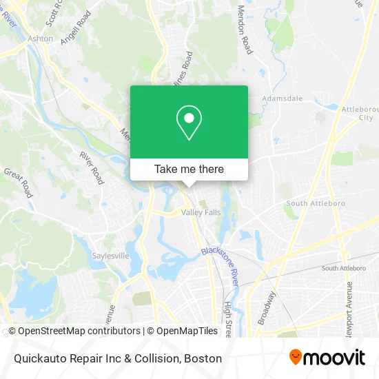Quickauto Repair Inc & Collision map