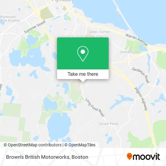Brown's British Motorworks map