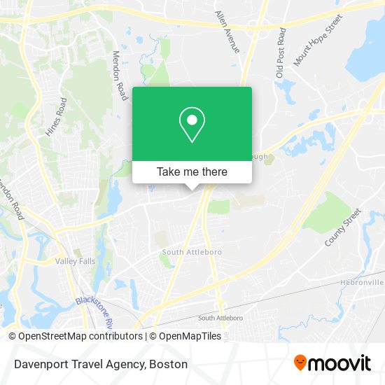 Davenport Travel Agency map