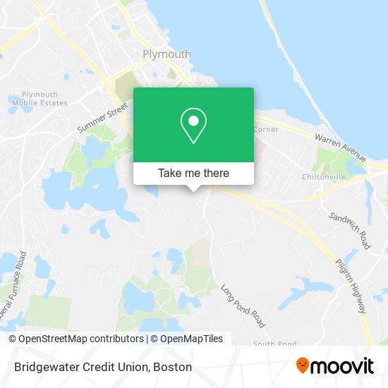 Bridgewater Credit Union map