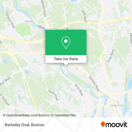 Mapa de Berkeley Oval